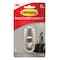 3M 3M Command 3-1/4 in. L Brushed Nickel Metal Medium Hook 3 lb. cap. 1 pk FC12-BN - alternate 1